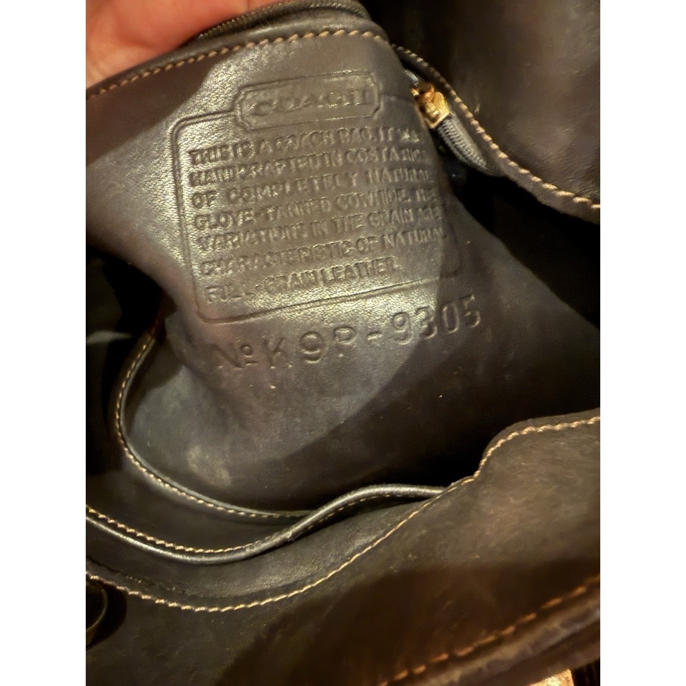 Vintage Coach Bleeker Bucket Bag Leather Shoulder Tote Purse 9305 Black - Picture 12 of 16
